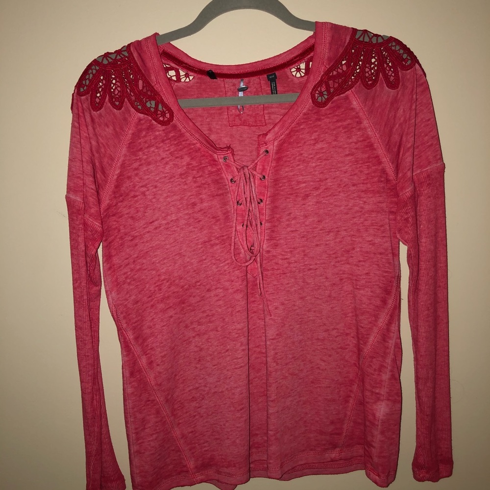 BUFFALO DAVID BITTON | LACE LONG SLEEVE SHIRT